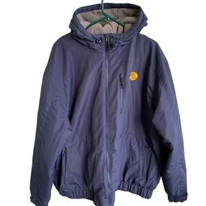 Mens Bass Pro Shops Jacket Outdoor Full Zip Hooded Fleece Lining 2XL